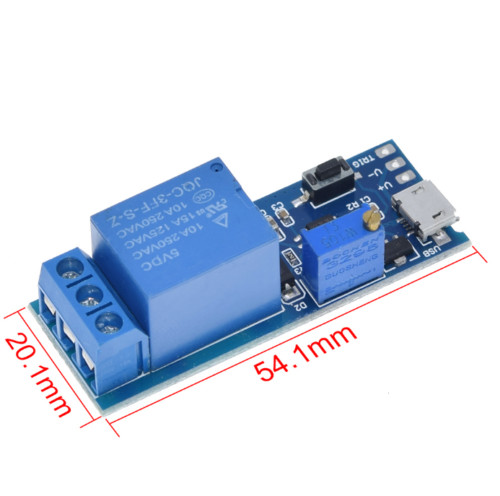 5V-30V Delay Relay Timer Module Trigger Delay Switch Adjustable Relay Module