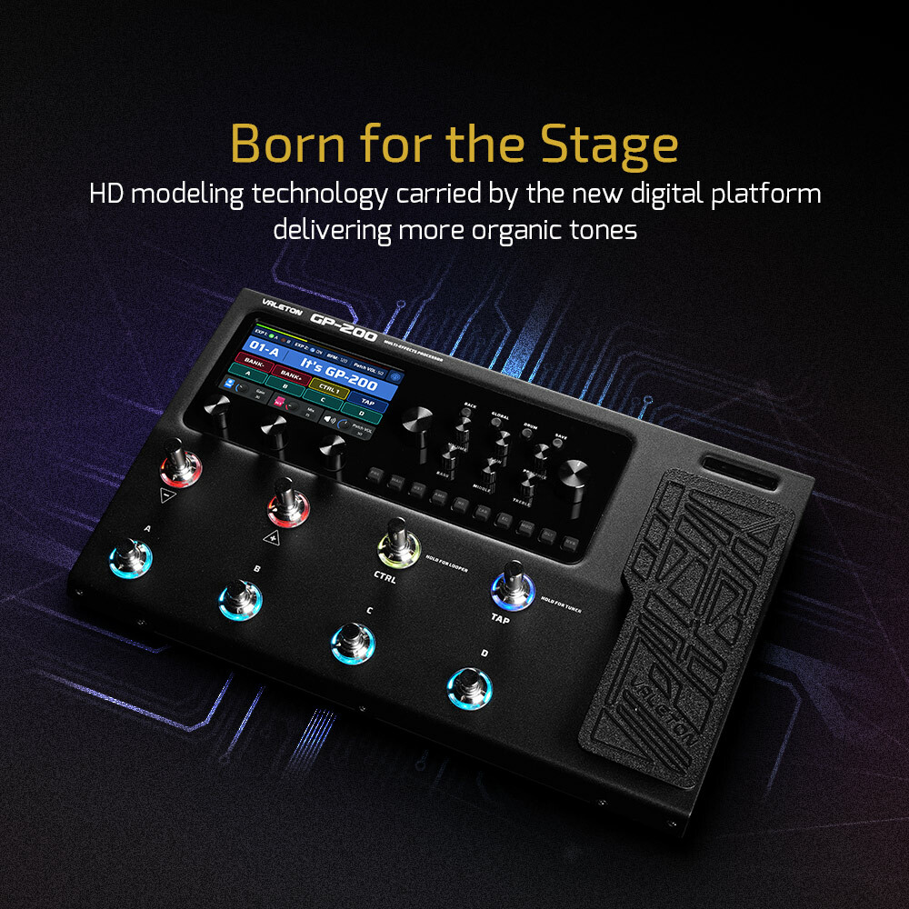 Valeton GP-200 Multi Effects Processor + Portable Guitar handbag