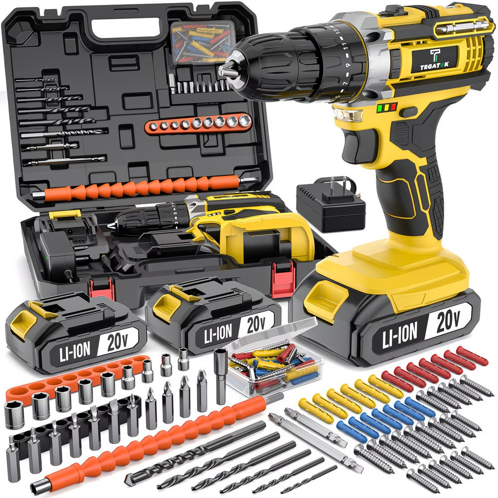 Electric Drill ToolBox Set | Cordless Rechargeable Electric Drill Tool Set