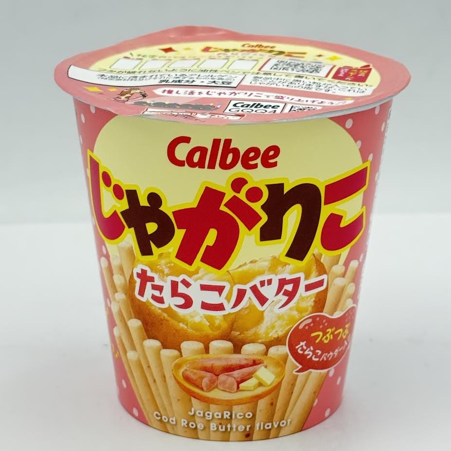 (2Ct) Calbee Jagarico Cod Roe Butter Flavor 52g