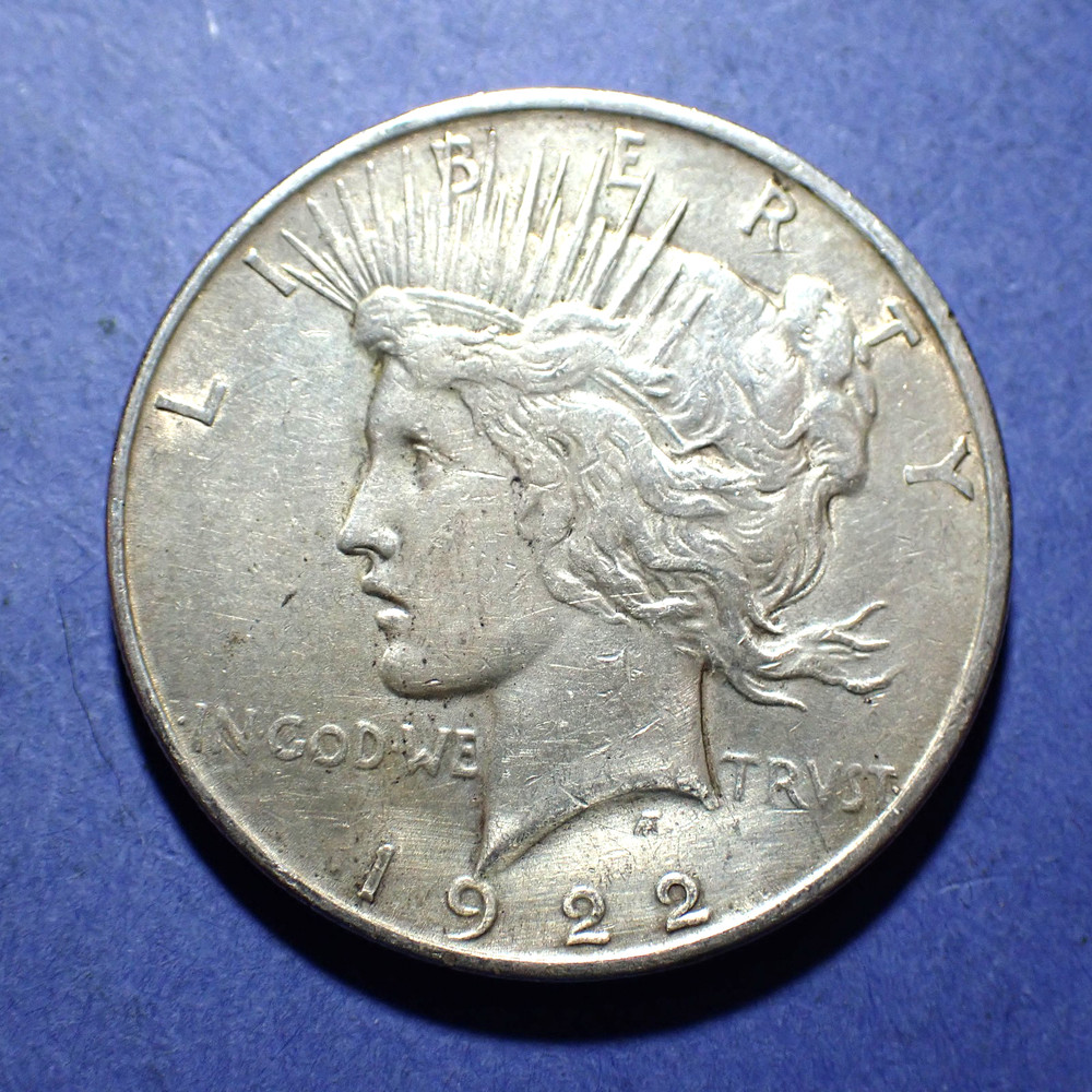 1922-D Peace Dollar  XF details