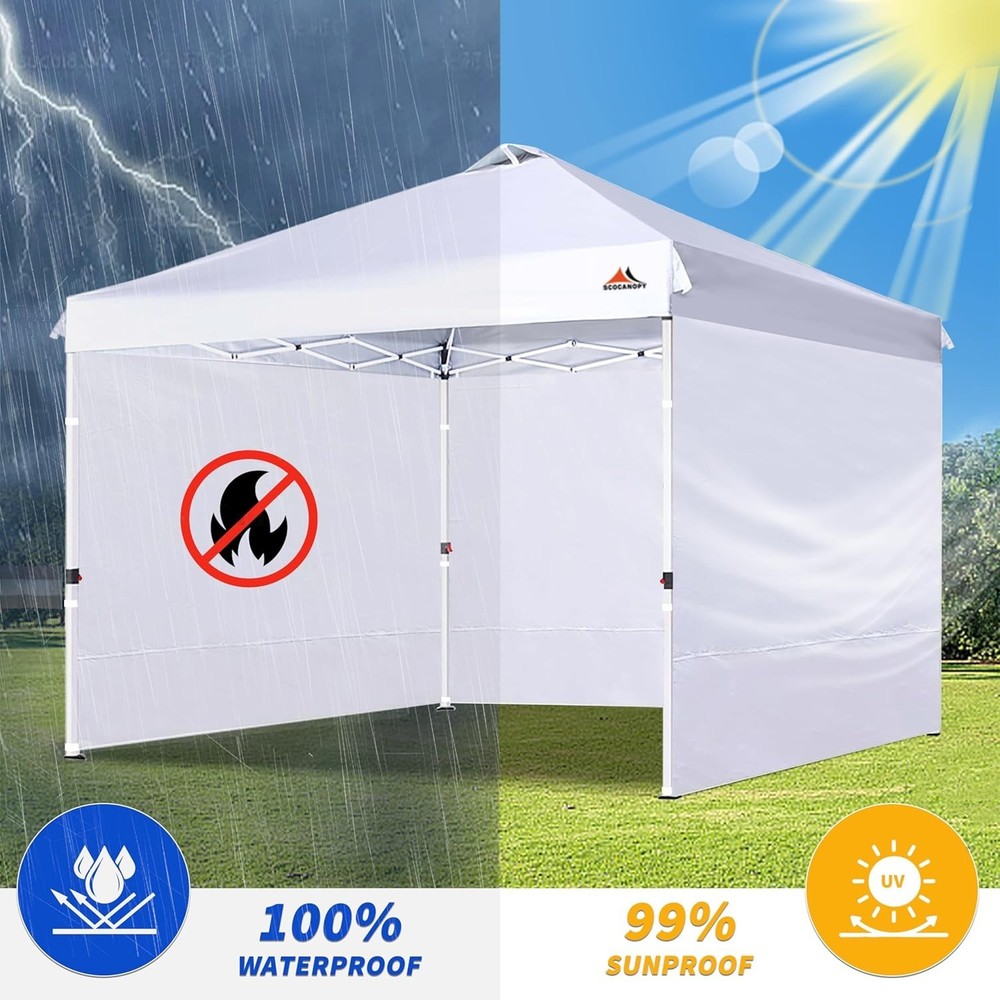 Durable Waterproof Side Walls for Canopy, 3 Pack