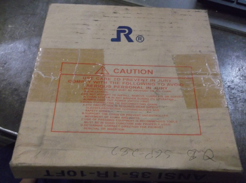 NIB UNBRANDED 35-1R-10FT ROLLER CHAIN (SS5)