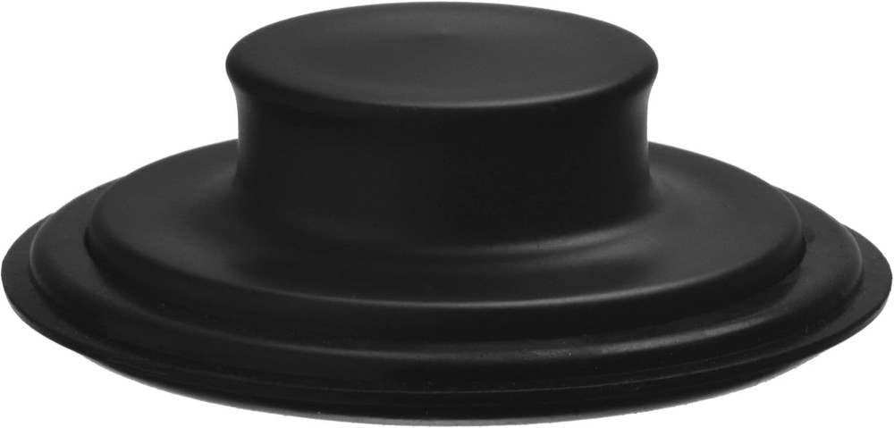 3 3/8 inch (8.57 cm) - Black Kitchen Garbage Disposal Plug Sink Stopper