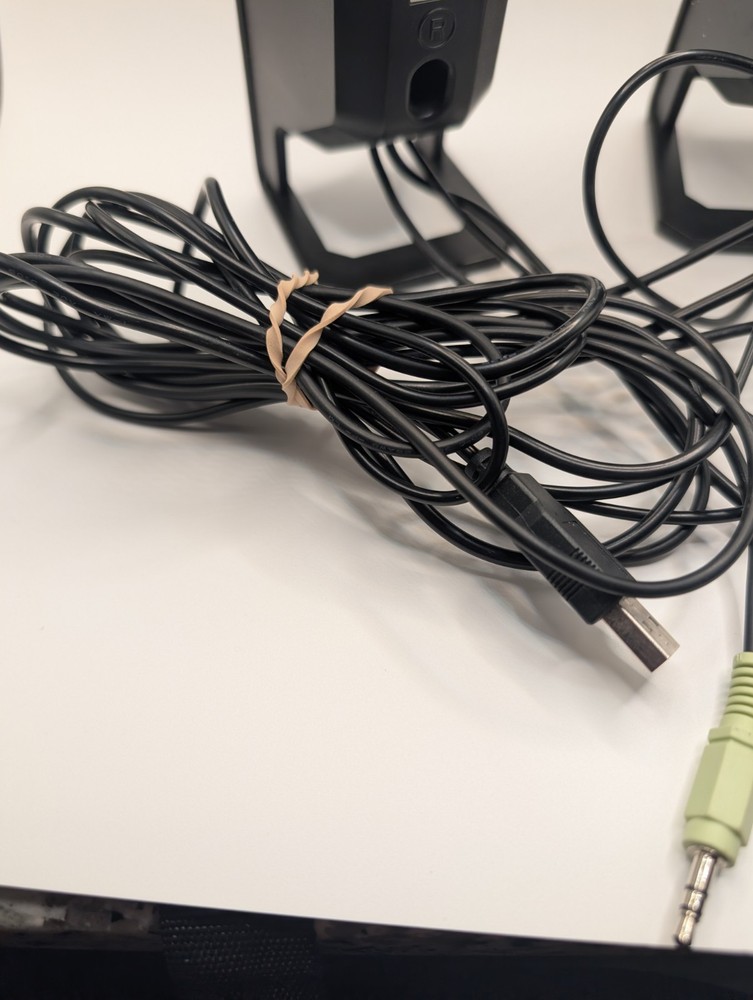 Dell A225 USB Powered Multimedia Black Computer Speakers Pre-owned Tested Work