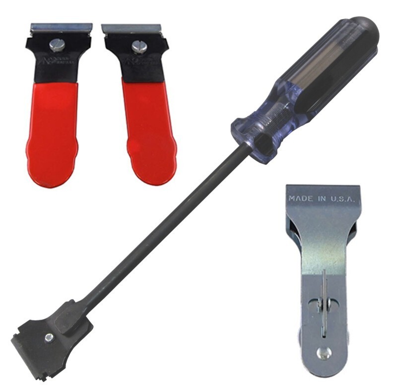 Cal Van 4pc Scraper Set Mini Stubby Extended & Folding 52600