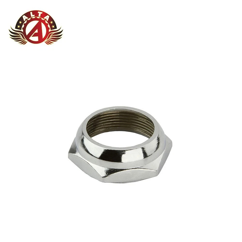 ALTA 1" Threaded Bicycle Headset Lock Nut 22.2mm Chrome BMX Old School Fork.