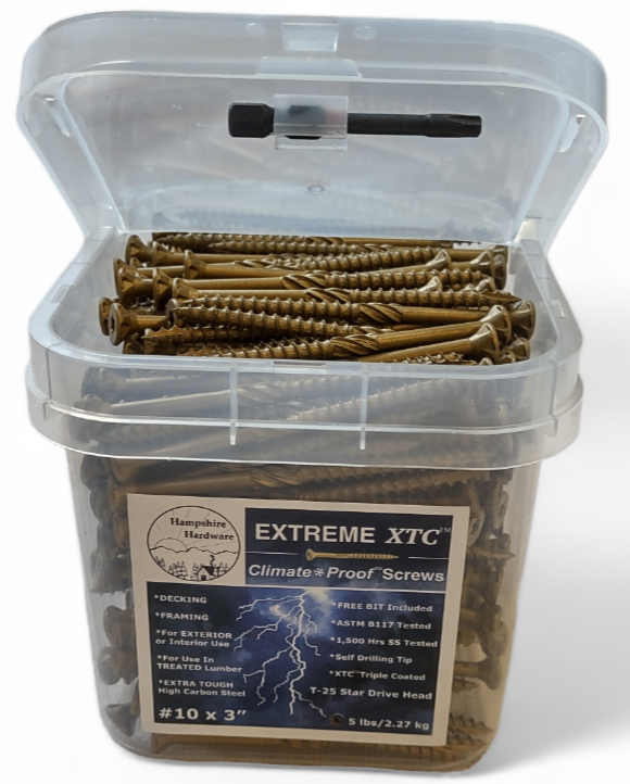 XTC™ Climate Proof™ Decking and Framing Screws #10 x 3.5"