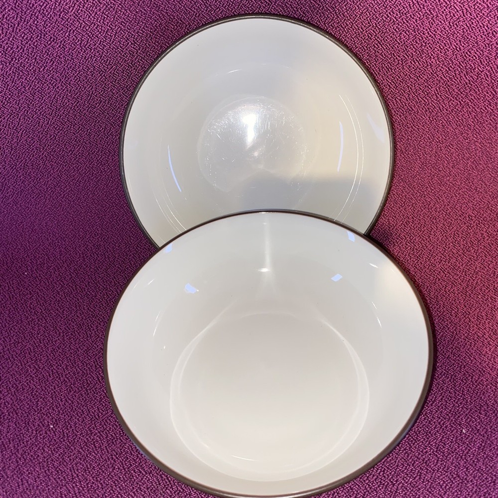 2 Noritake Colorwave Chocolate CEREAL BOWLS 7"