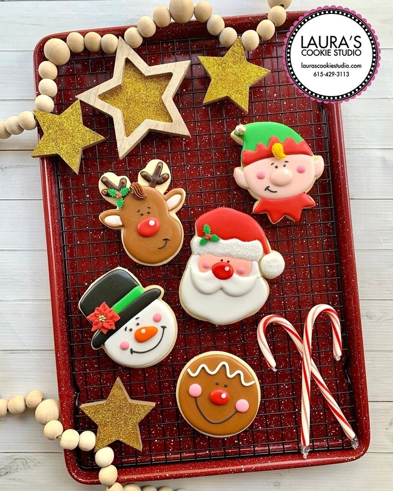 Elf Face Christmas 4'' Cookie Cutter Metal
