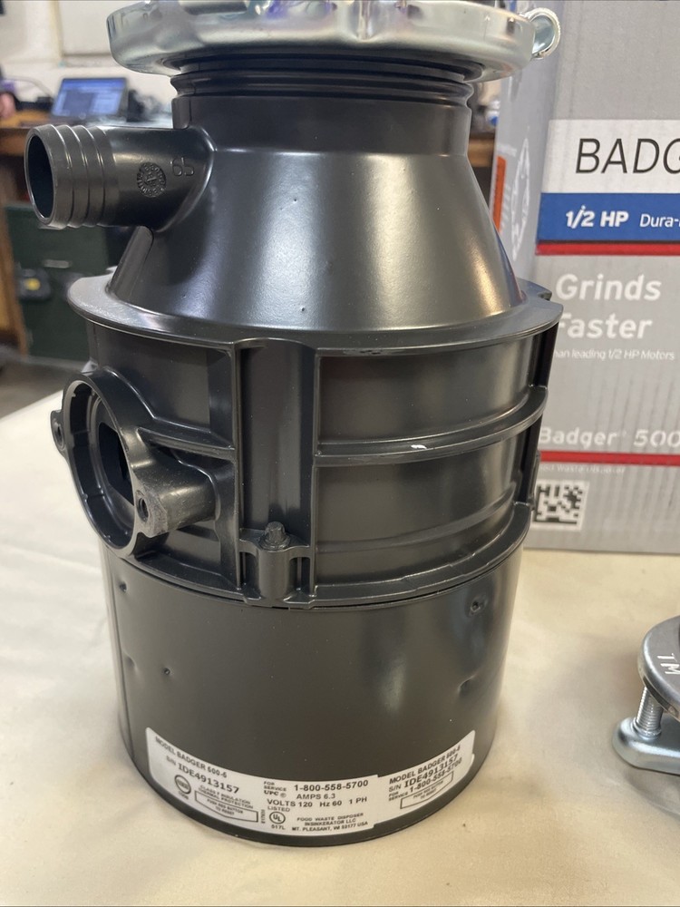 InSinkErator Garbage Disposal Badger 500 Standard Series 1/2 HP Made in USA