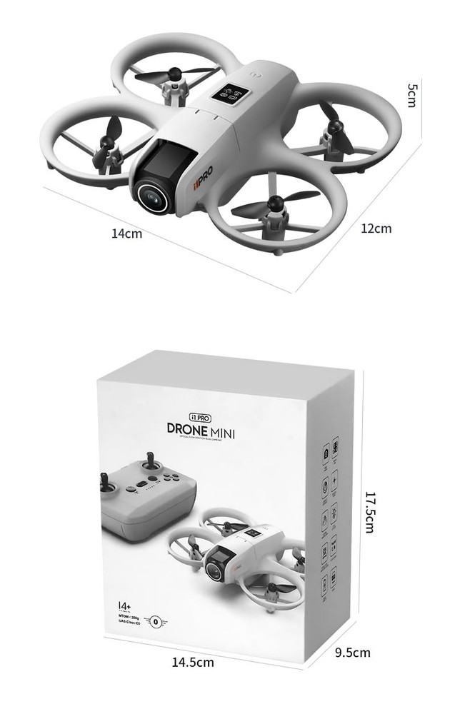 Drone with HD Camera for Adults, 360° Rolling One-Key Takeoff/Landing, Headle...