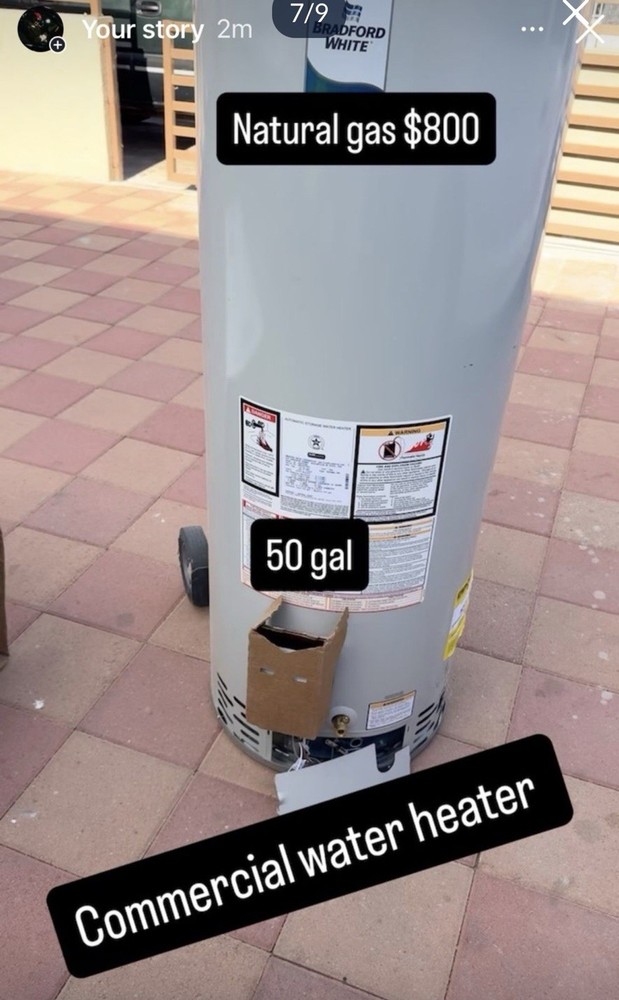 New 50 Gallon Bradford White Water Heater Gas Rg359T6N-394