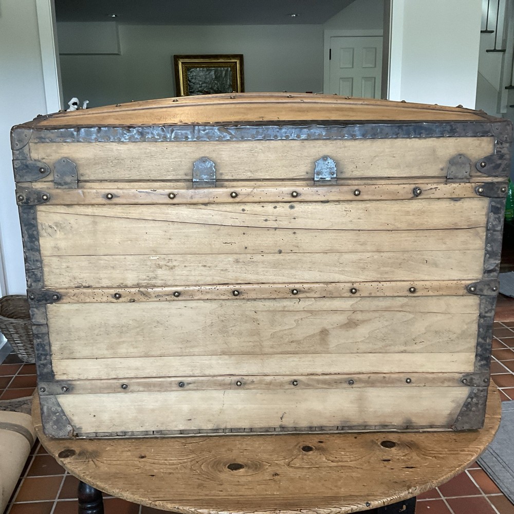 Antique Goyard domed steamer trunk
