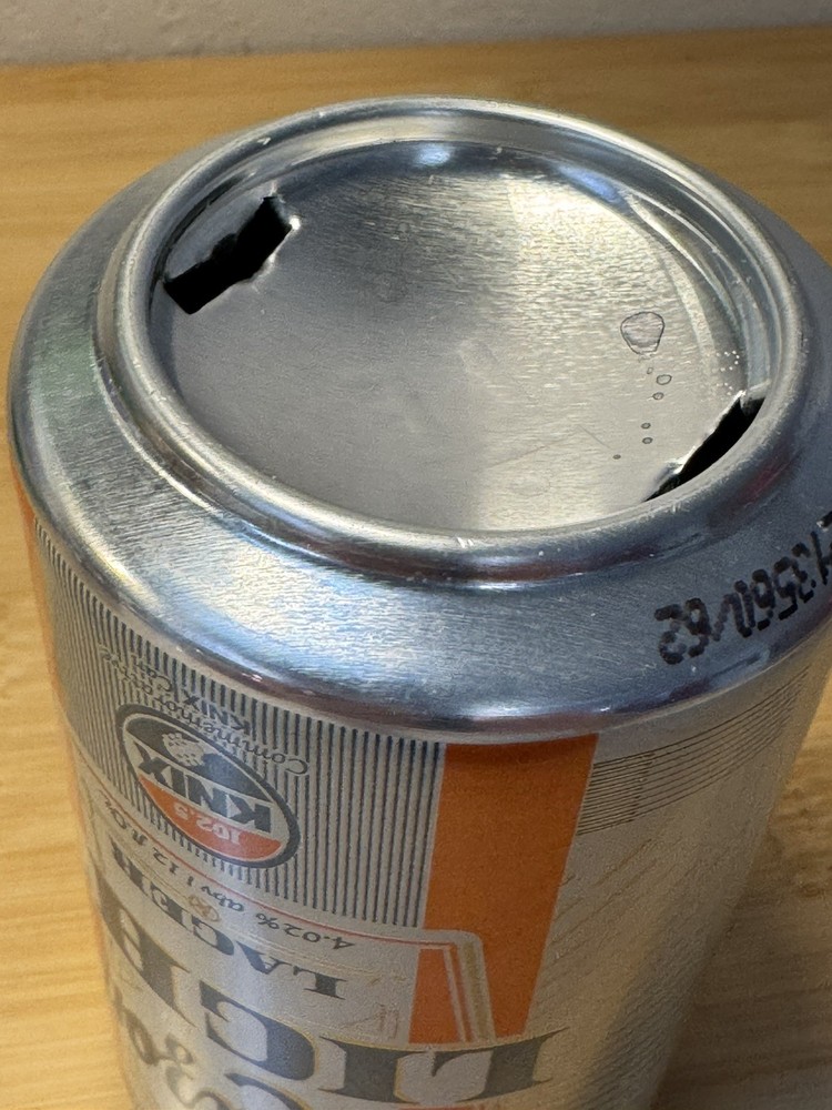 Arizona Light Lager - Huss Brewing - Empty Beer Can Bottom Opened