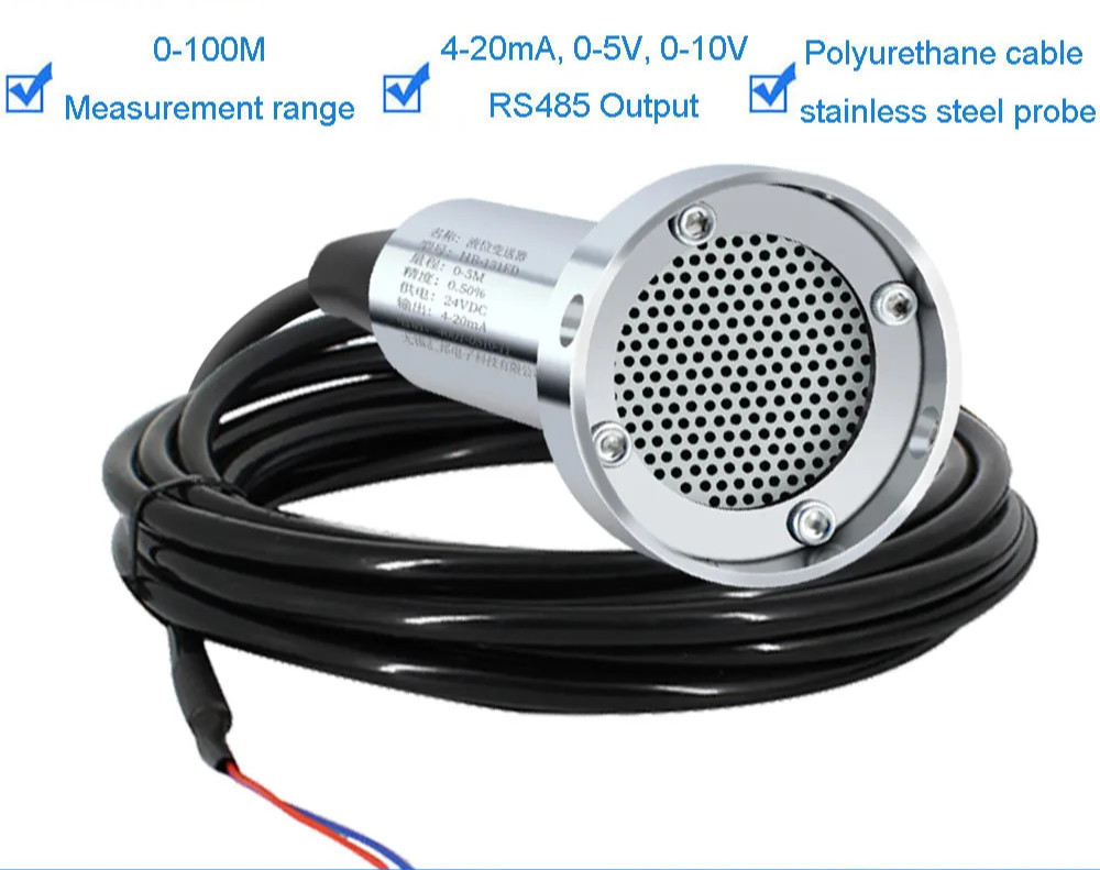 Pressure Sensor Anti-Blocking Sewage Tank Liquid Level Transmitter 4–20mA RS485