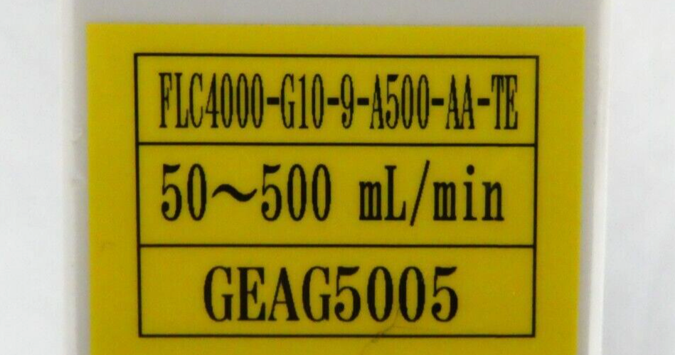 Tofco FLC4000-G10-9-A500-AA-TE Automatic Flow Controller FLC4000 Working Surplus