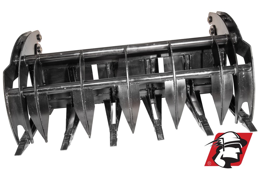 Skid Steer Root Rake Grapple Bucket 68" Wide