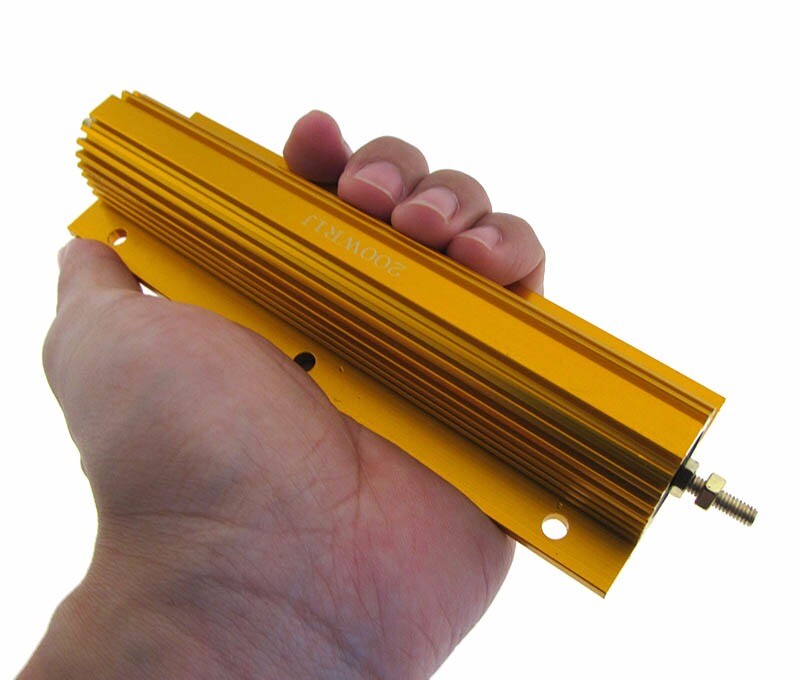 200W 1 Ohm Power Resistor Wirewound Aluminum Load w/ screw nut