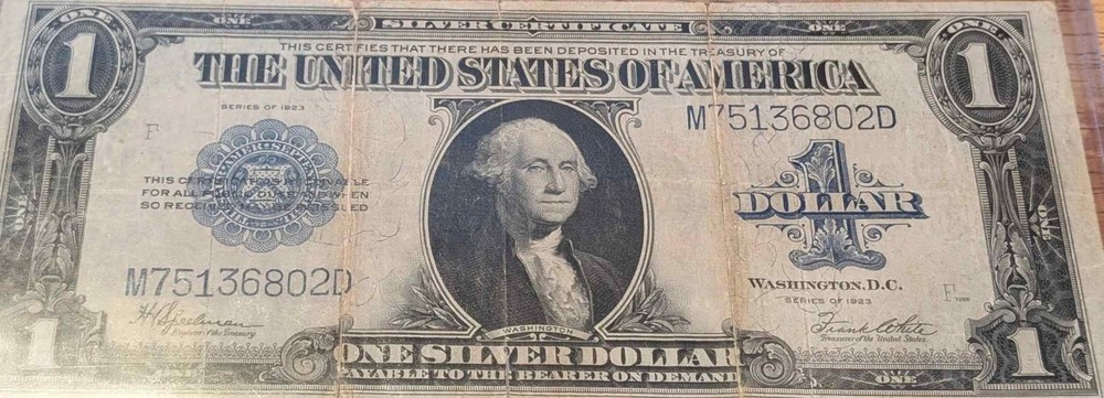 1923 - US LARGE SILVER CERTIFICATE (blue seal)