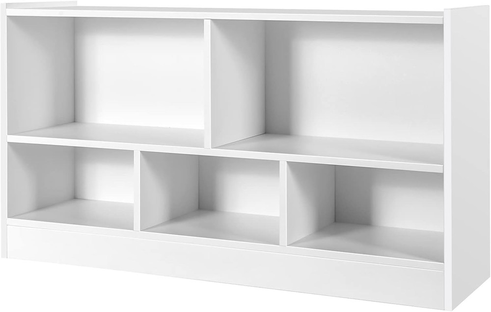 IFANNY 5 Cube Bookcase, Double Shelf Organizer