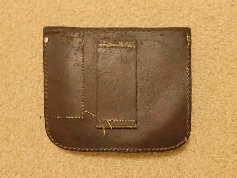 Vintage Warren Knight Leather Compass Case Without Compass