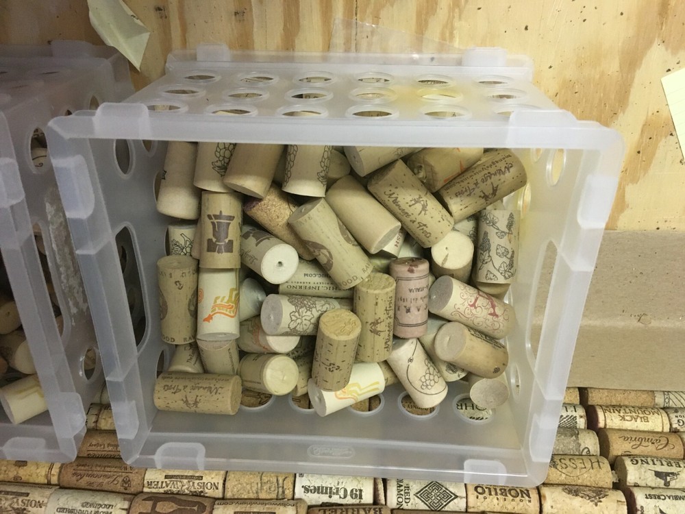 150 used misc synthetic wine corks