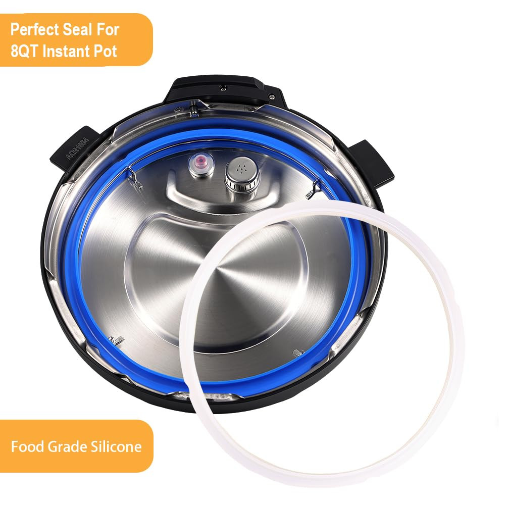 2 Pack Sealing Ring 8Qt for Instant Pot Sealing Ring 8 Quart, Premium Silicone G