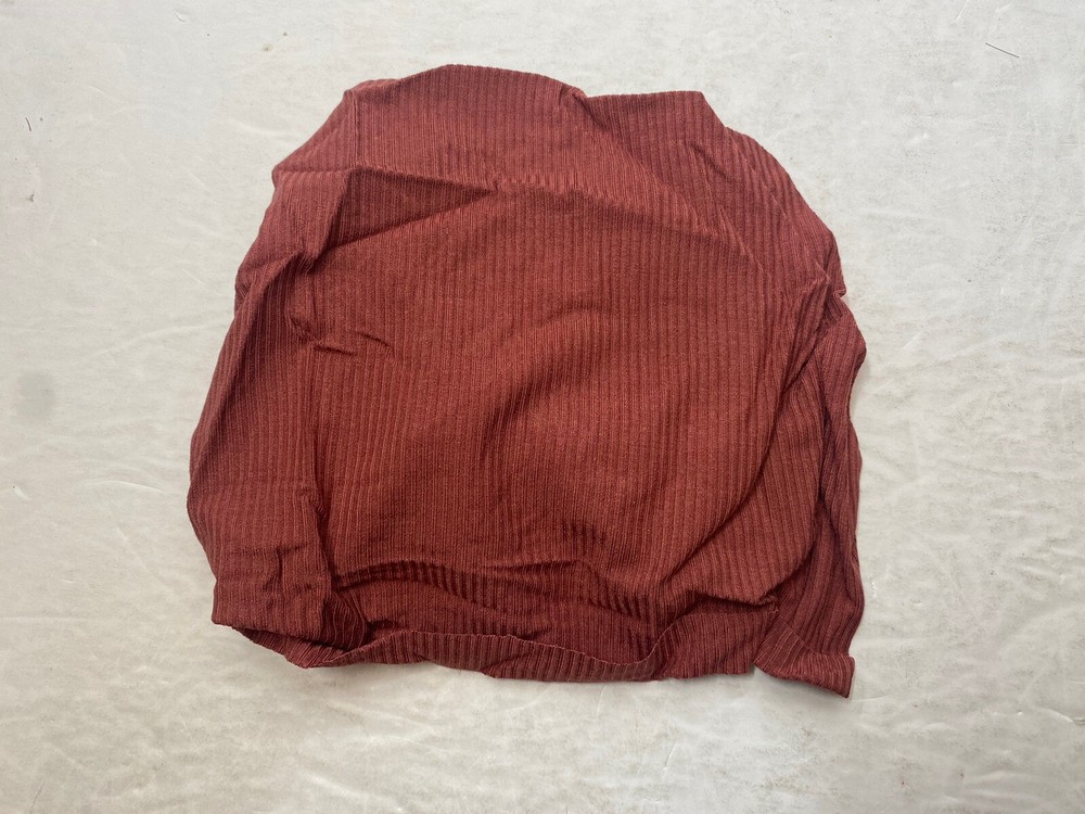 Baby Plain Ribbed Headwrap • Burgundy