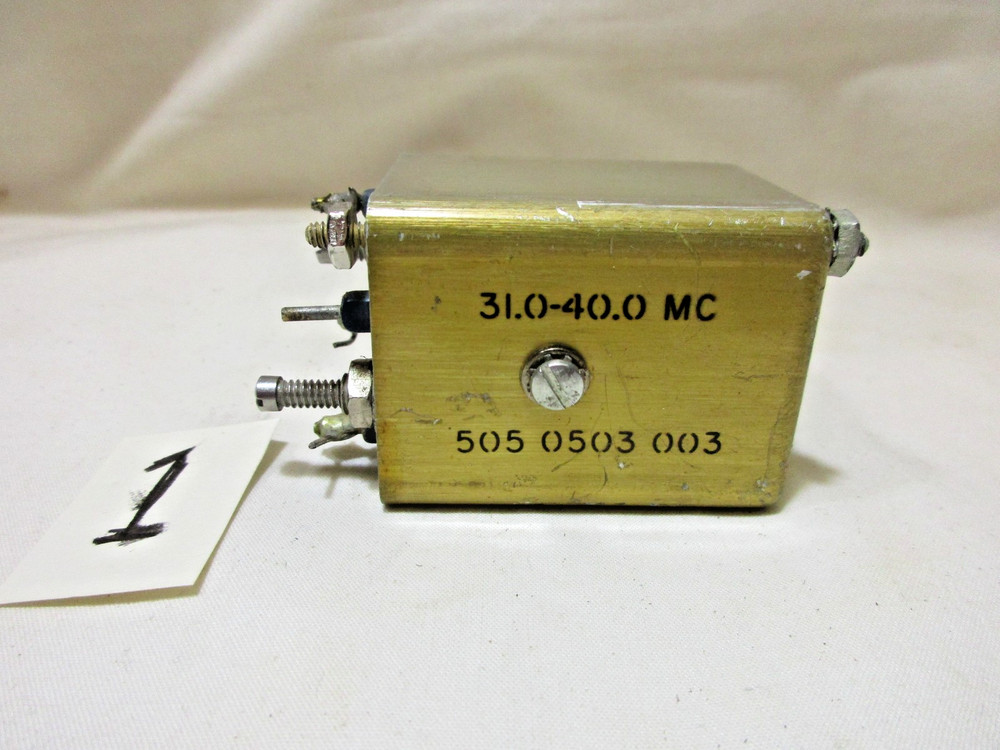 Vintage Rockwell Collins VHF, Adjustable, Interstage RF Transformers