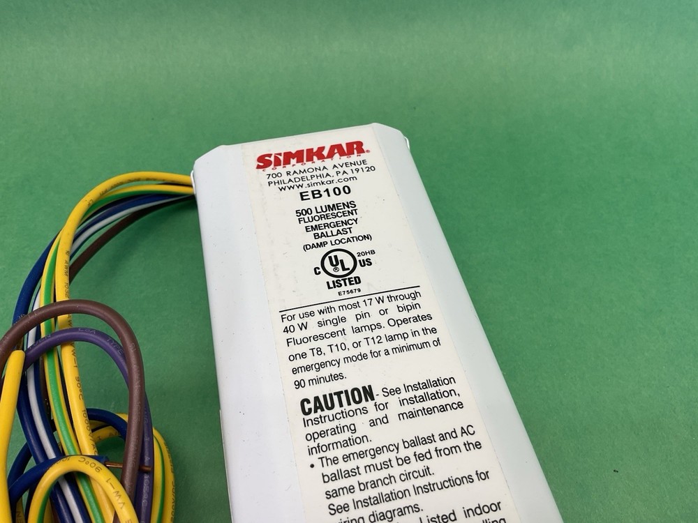 Simkar EB100 Emergency Fluorescent Ballast Pack - Replacement