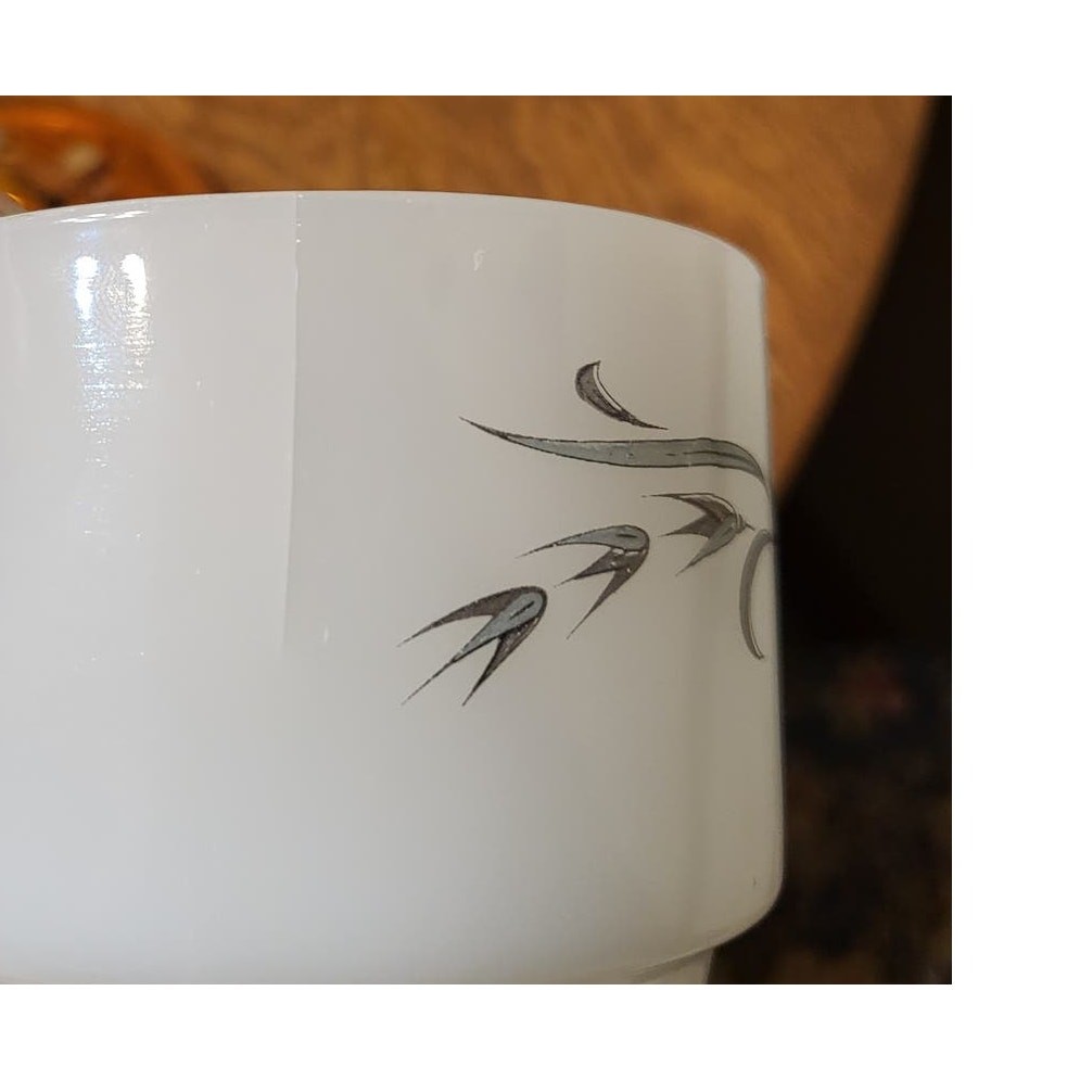 htf Fire King Harvest Gray Cream and Sugar Set