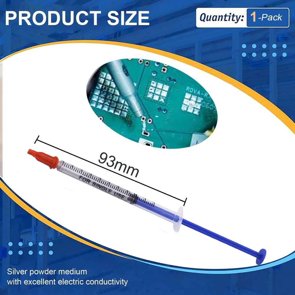 KINGTAIXIN Conductive Silver Paint,0.5 ML Paste Adhesive...