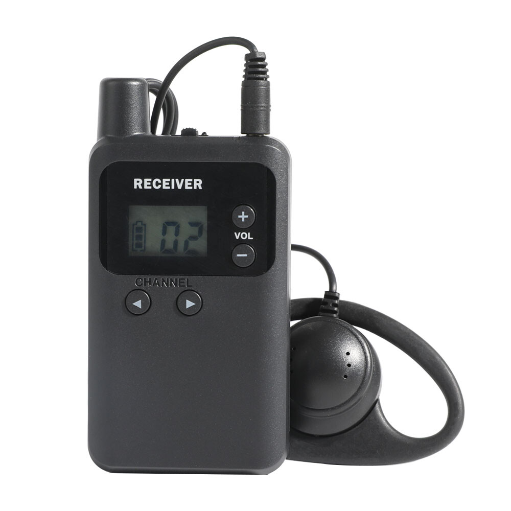 Wireless Whisper Tour Guide System 1 Transmitter 2 Receivers for Tourism Visit