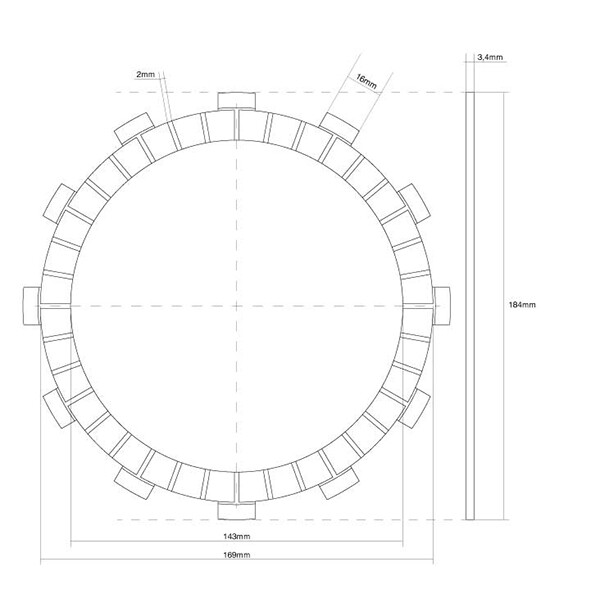 CLUTCH DISC TRIM FCC