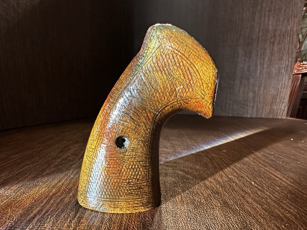 Sile colt python Wood thumbrest LG target grips NOS Italy