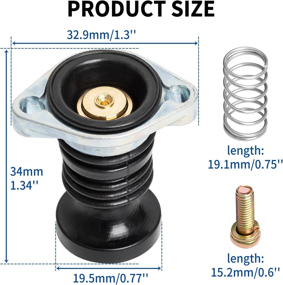 Carburetor Carb Primer Pump Spring Screw Kit Compatible with Hon-da ATV Ranch...