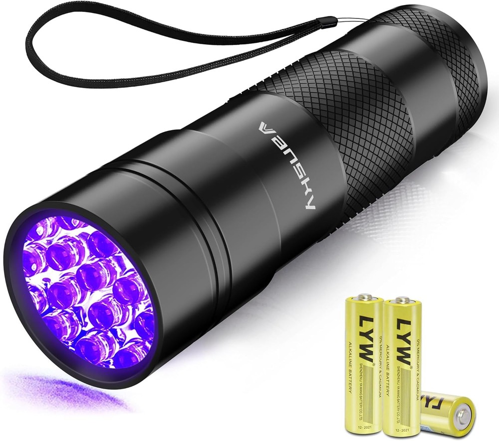 UV Blacklight Flashlight for Pet Stain Detection