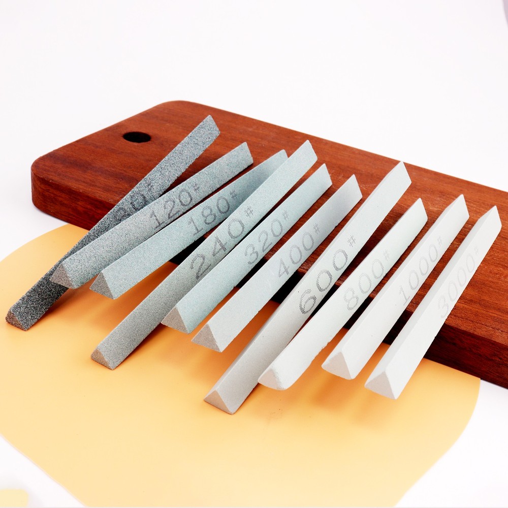 Triangular & Rectangular Sharpening Stone 150mm | 1 or 10-Pack Selectable Grits