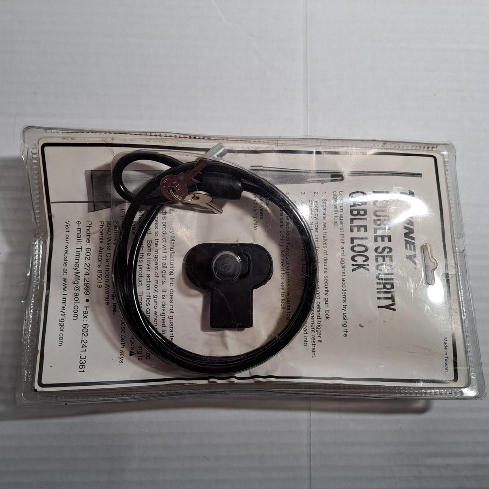 Timney Triggers Double Security Cable Trigger Lock