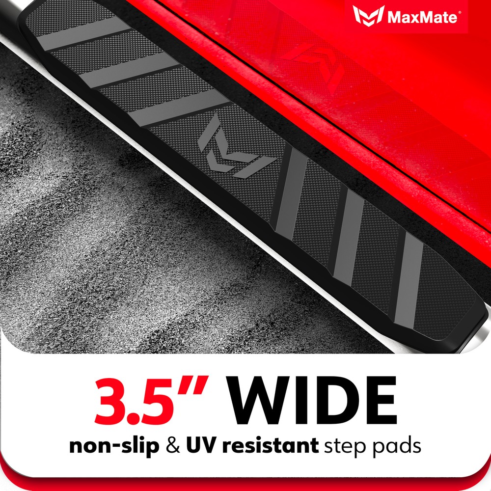 3.5" Oval Nerf Bar Side Steps for 2005-2024 Nissan Frontier Crew Cab
