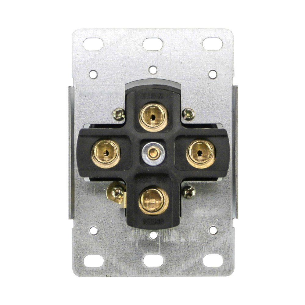 RV Trailer Camper 50 Amp Power VOLT Receptacle Mounting Plate OUTLET 50 A