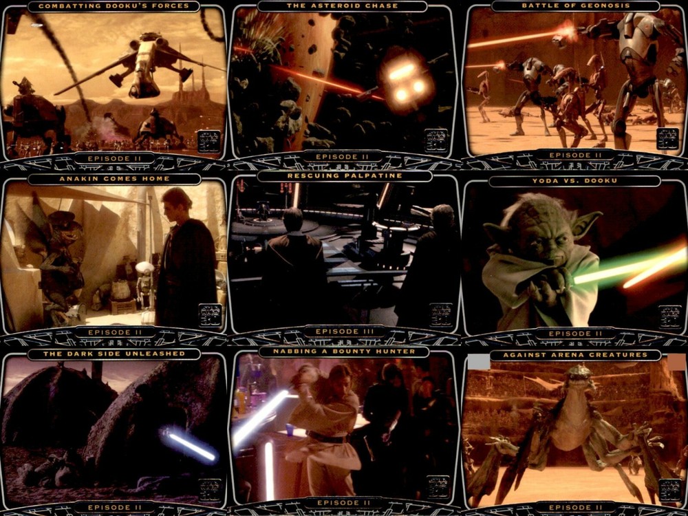 STAR WARS 30th Anniversary 2007 Topps Complete Base Card Set + Tryptich Set #7