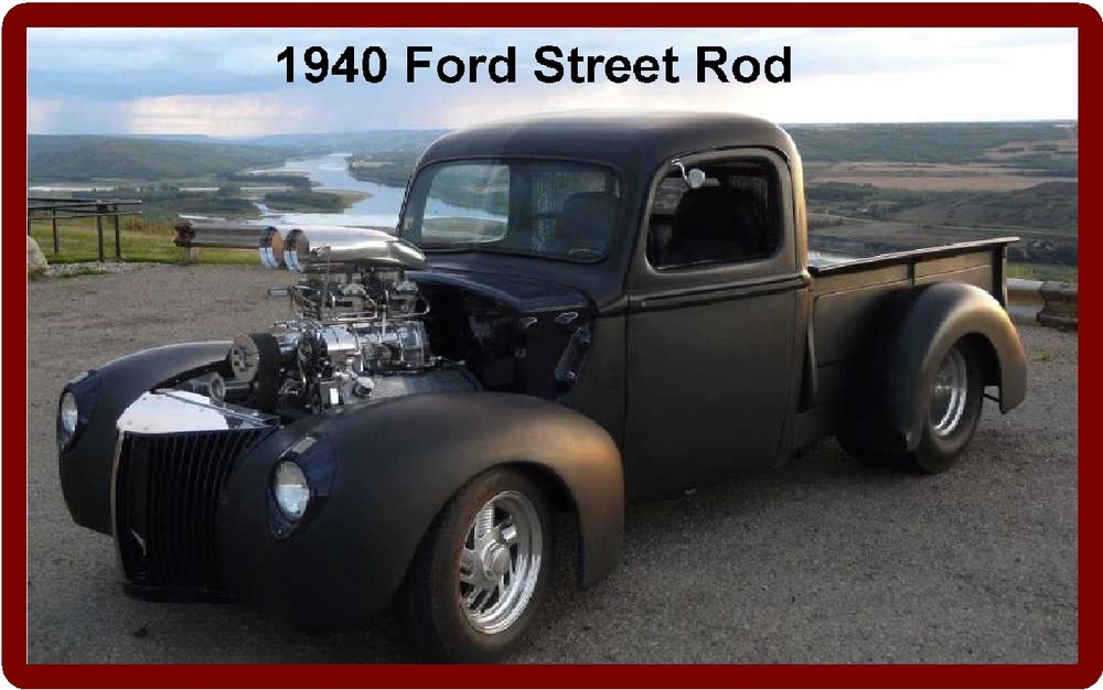 1969 Ford Street Rod Refrigerator Magnet