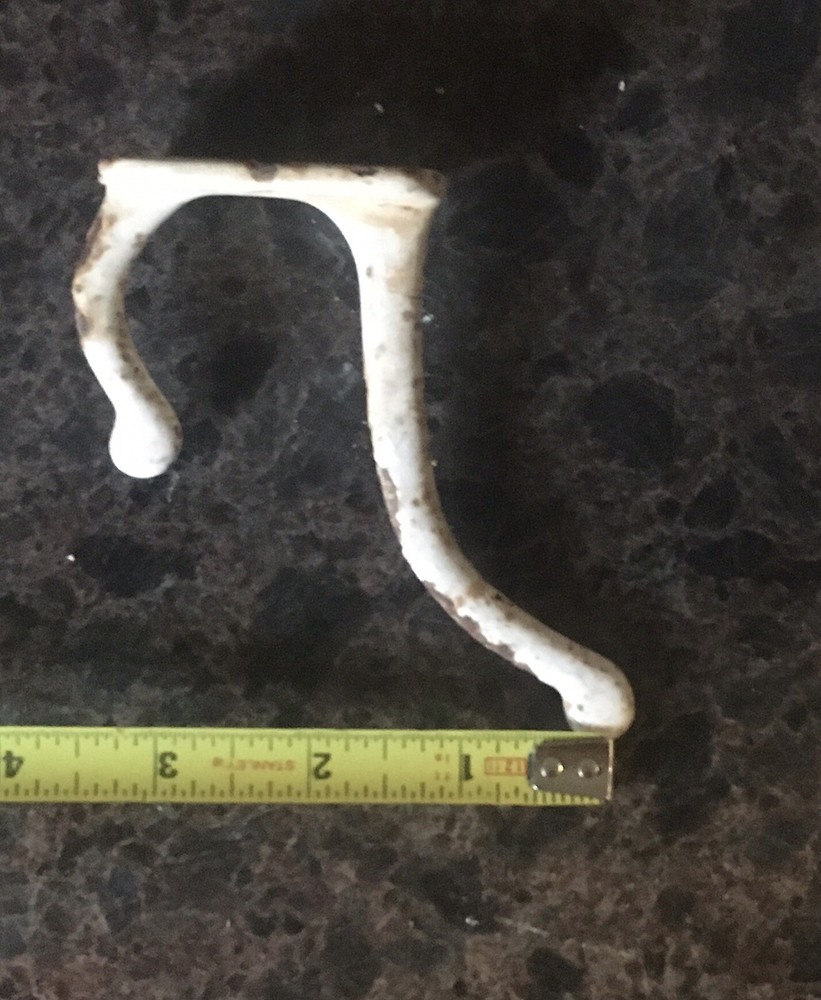Antique Cast Iron Enamel Coated Hook Bathroom