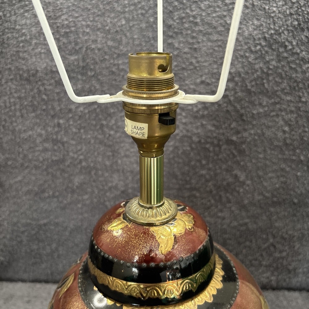 Lovely Gregory’s Table Lamp In Ceramic Floral Design - Working