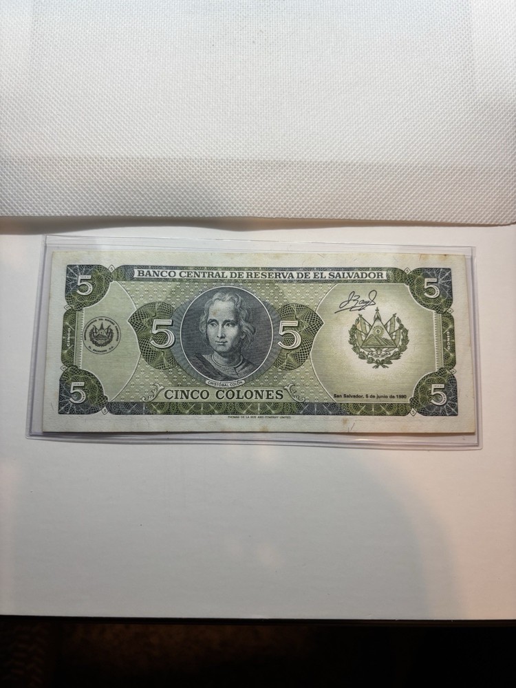 El salvador Banknote