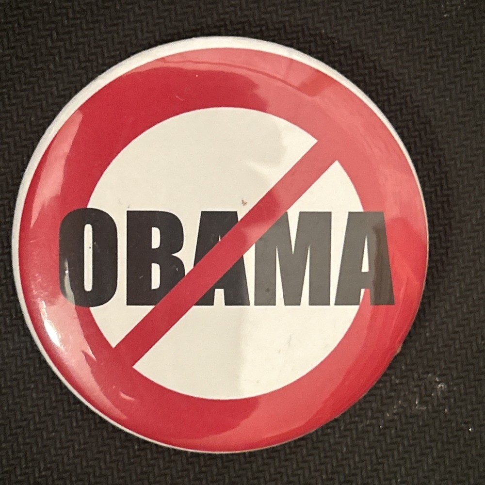 Stop OBAMA  2 1/4” pinback button pin