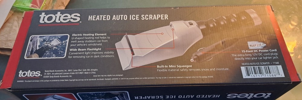 totes heated aoto ice scraper