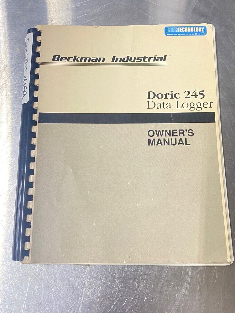Beckman Doric 245 Data Logger - User Guide / Manual / Instruction Book